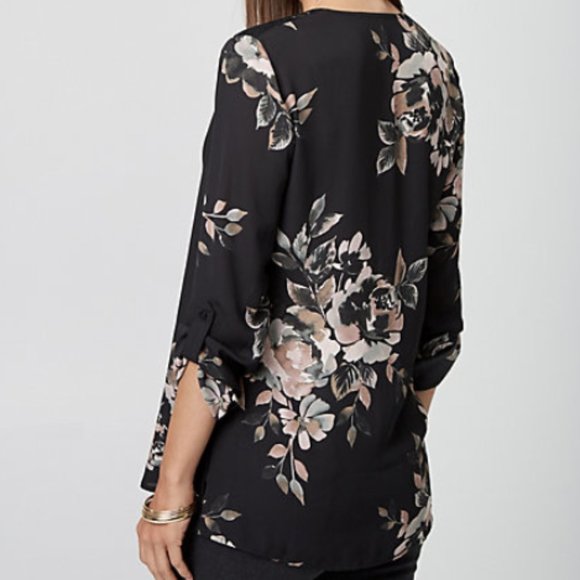 Le Chateau Floral Print Blouse - Picture 3 of 8